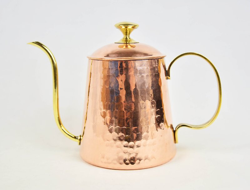 Copper pot hand punch hand _ _ Delhi fair trade coffee - Cookware - Other Metals Gold
