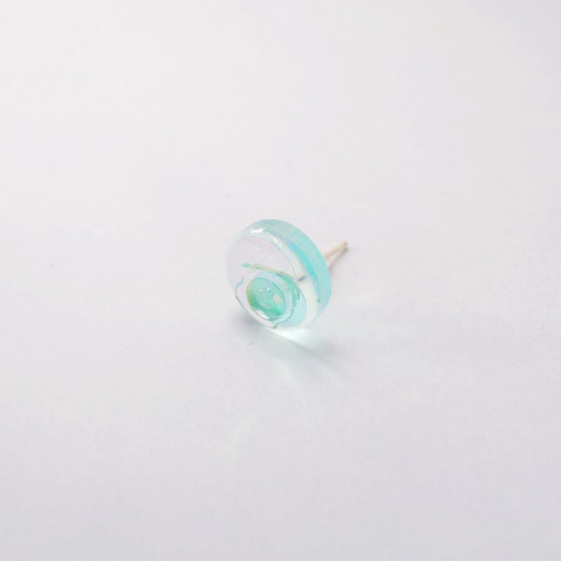 氣泡耳環 迷你圓形 - 耳環/耳夾 - 壓克力 透明