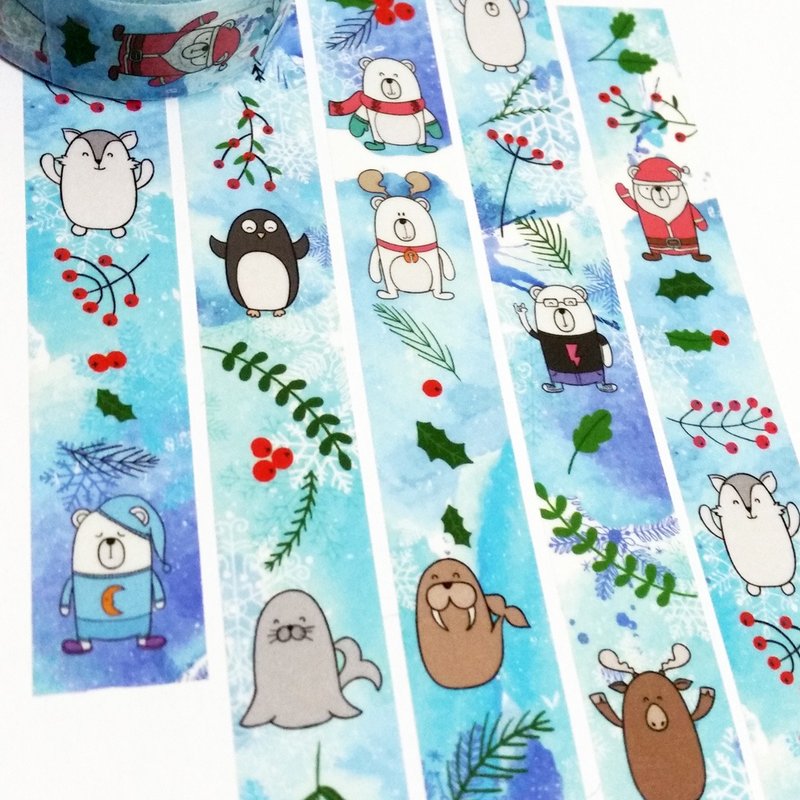 Masking Tape Arctic Animals - มาสกิ้งเทป - กระดาษ 