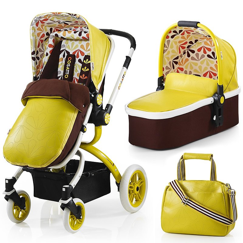 英國Cosatto Ooba 嬰兒組合推車 – Marzipan - 嬰兒車/嬰兒推車 - 其他金屬 黃色