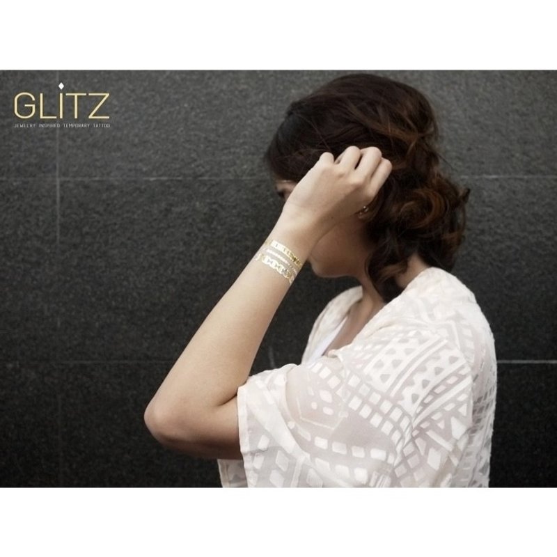 GLITZ Jewel  珠寶風刺青貼紙 - 手鍊/手環 - 其他材質 金色