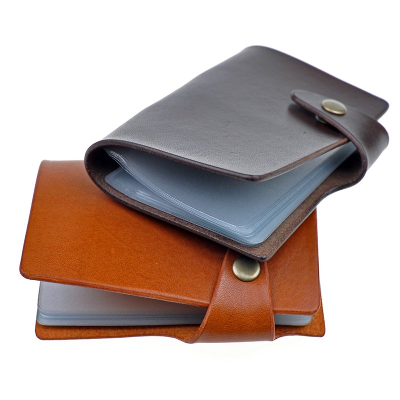 [DOZI Leather Handmade] Card Holder This Credit Card Card Holder Card Storage Card Holder Credit Card Holder Business Card This Leather For Dyeing Makes Free Color Matching - Other - Genuine Leather Multicolor