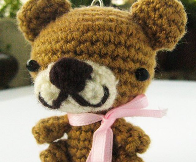 Japanese Amulet Teddy Bear Key Chain