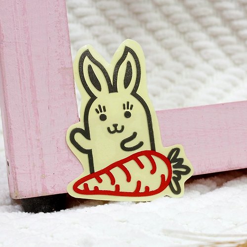 NINKYPUP [反光貼紙] 兔寶寶 Bunny 6.8*4.7 cm