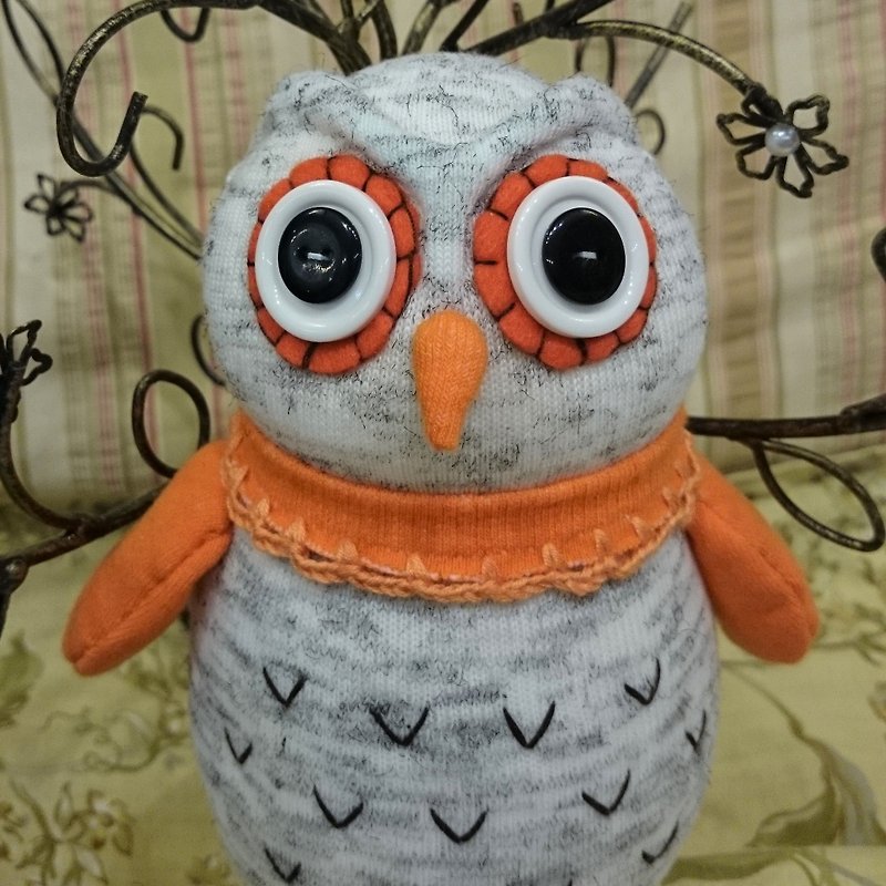 Owl / Doll / Socks Doll - Stuffed Dolls & Figurines - Cotton & Hemp 