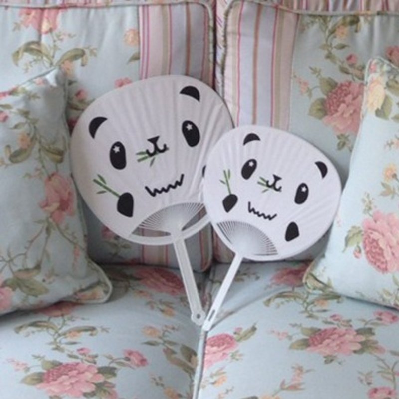 mixmania panda wind cool fan + small panda cool fan summer good partner special combination - พัด - พลาสติก ขาว