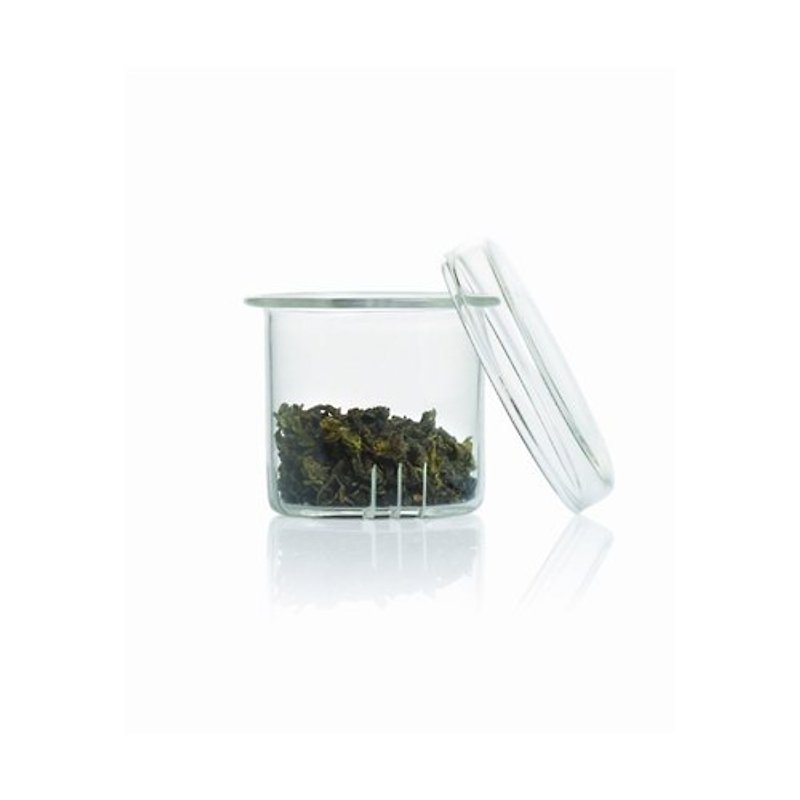 Tea Forte SONTU filter glass tea cup SONTU GLASS INFUSER - Teapots & Teacups - Glass Gray