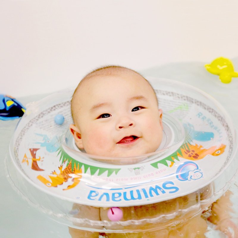 Swimava ─G1 Dinosaur Baby Swimming Collar - ของเล่นเด็ก - พลาสติก สีเขียว