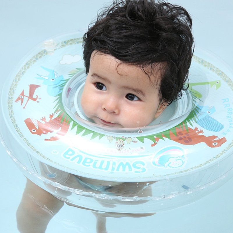 Swimava ─G1 恐龍嬰兒游泳脖圈 - 寶寶/兒童玩具/玩偶 - 塑膠 綠色