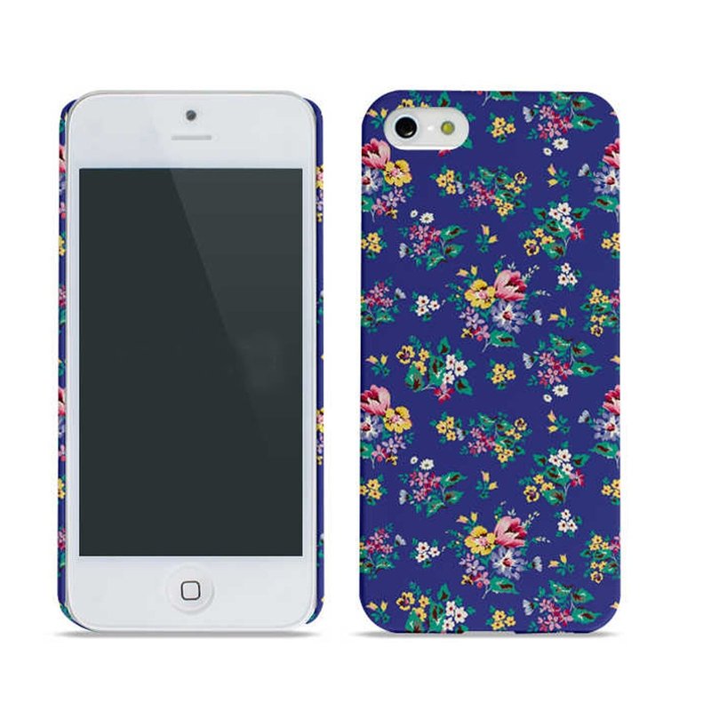 女孩寓所 :: Moki x iphone 5/5s 手機殼-碎花(藍) - อื่นๆ - พลาสติก สีน้ำเงิน