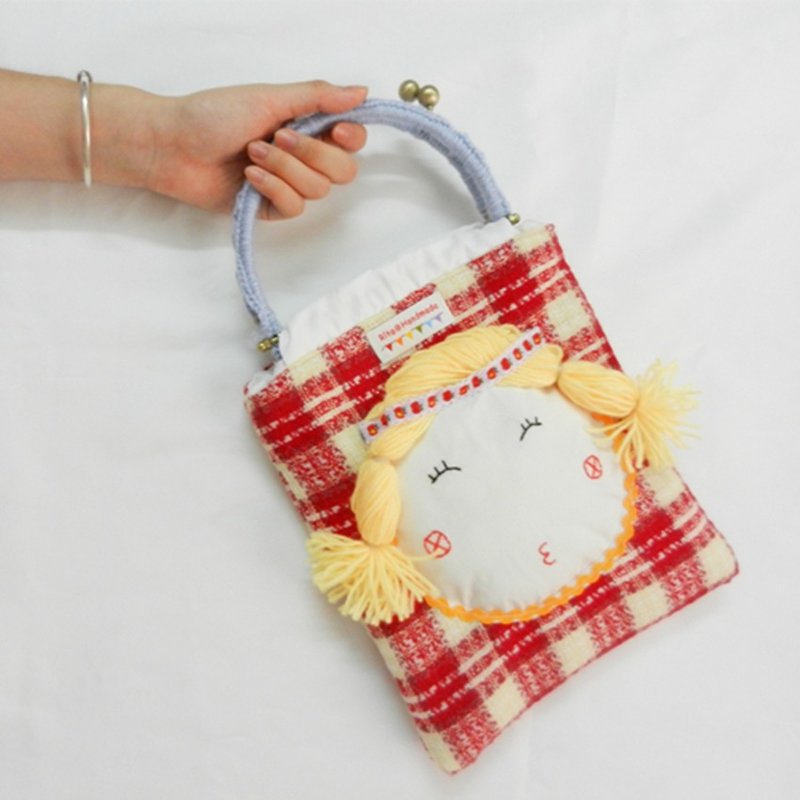 · Independent Original Series ◇ ◇ bag bag in one hand childlike cute Japanese - Handbags & Totes - Other Materials Red
