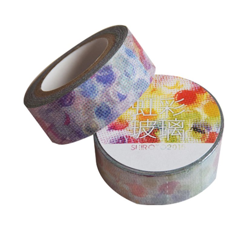 レインボーガラス - 紙テープ - マスキングテープ - 紙 多色