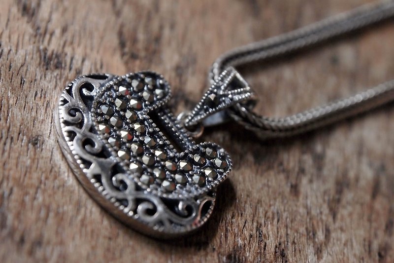 『壹豆號』鎖鏈，水晶石，銀器，jewelly，頸鏈， - 頸鏈 - 寶石 