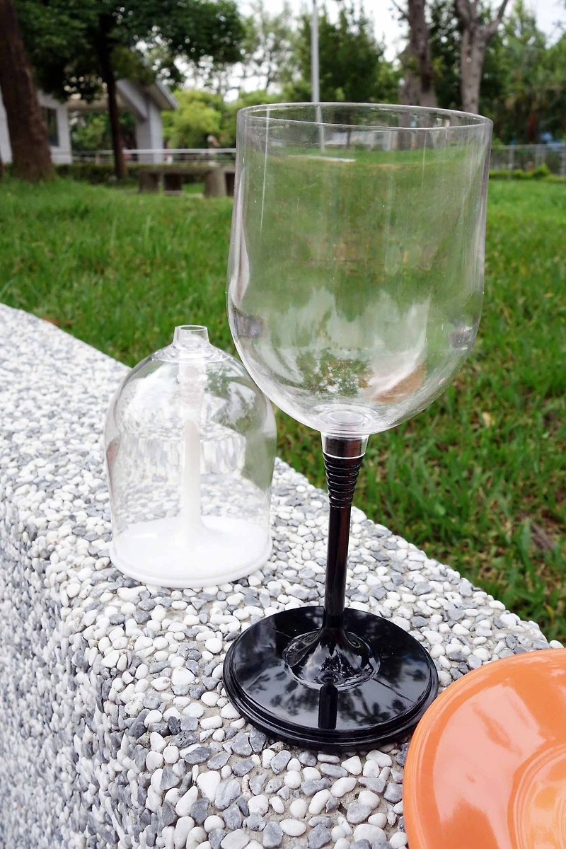 時尚黑(1入)-Outdoor Wine Glass-戶外高腳杯 紅酒杯 塑膠杯 野餐 露營 杯子 禮物 - 其他 - 塑膠 黑色