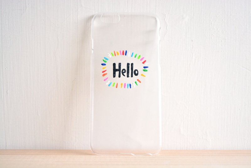【手機殼上的我發誓只有一個】Hello你好嗎 - 其他 - 塑膠 多色