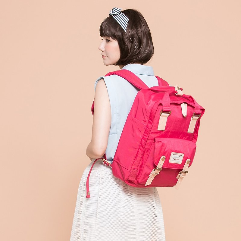 (No cash) Doughnut water repellent Macaron Backpack - Sweetheart Rock (pink) - Backpacks - Other Materials 
