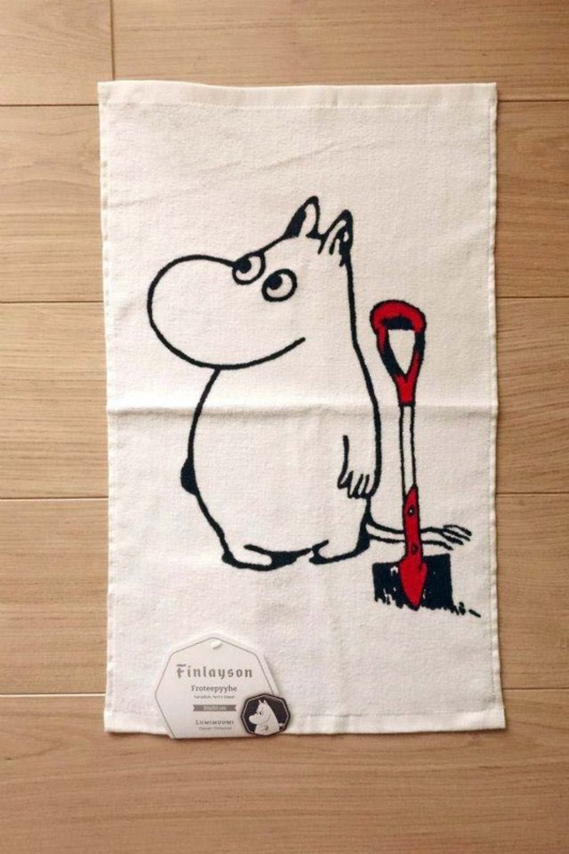 Finlayson x 花園中的Moomin新品毛巾 - ของวางตกแต่ง - ผ้าฝ้าย/ผ้าลินิน ขาว