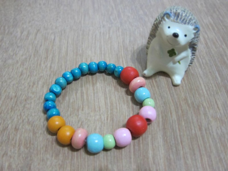 [Jade plate] Sunshine strawberry (wooden bead bracelet) - Bracelets - Wood Multicolor