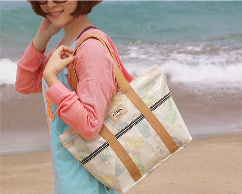 Summer Beach Fun Fun] [Alice clever Carolina bags A4- fashion m - กระเป๋าแมสเซนเจอร์ - วัสดุกันนำ้ หลากหลายสี