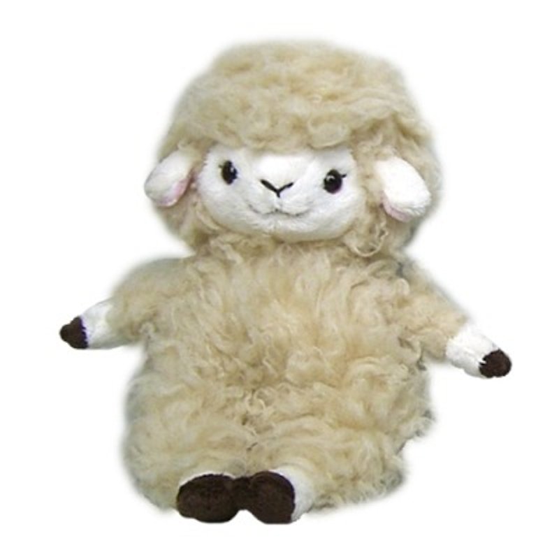 Meilu, Japanese sheep sister fugitive doll (small) _Beige - ตุ๊กตา - ผ้าฝ้าย/ผ้าลินิน สีกากี