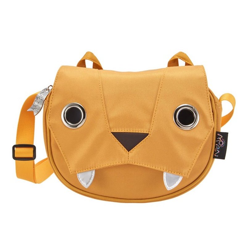 Morn Creations Genuine Cute Tiger Two-Purpose Bag-Yellow - กระเป๋าคลัทช์ - วัสดุอื่นๆ สีทอง