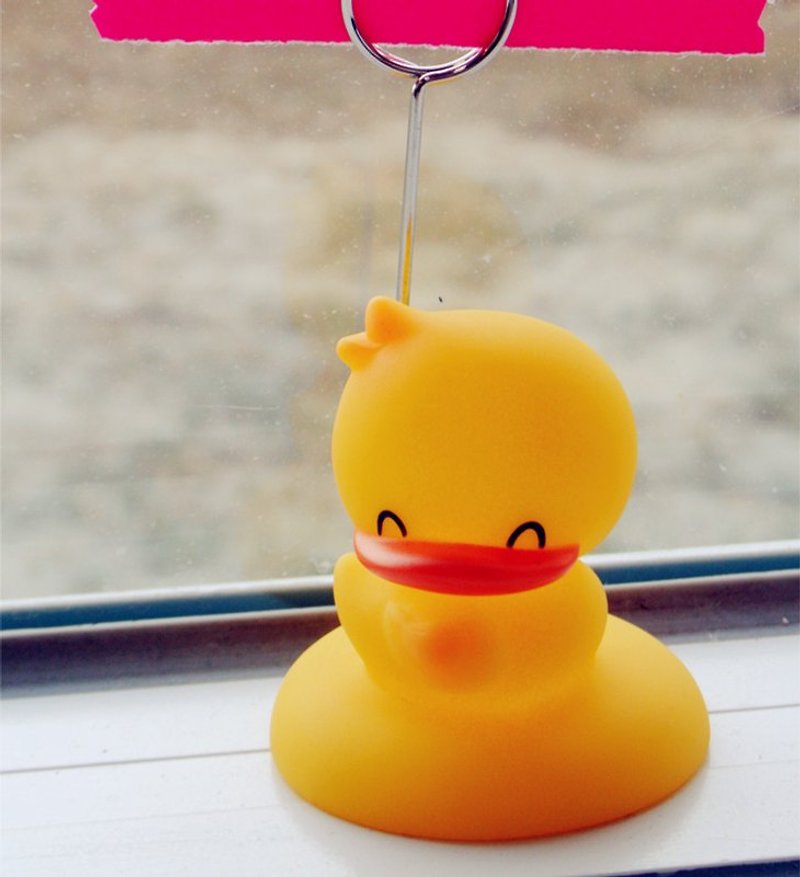 Dommy Duck-Memo Clip - Stickers - Plastic Yellow