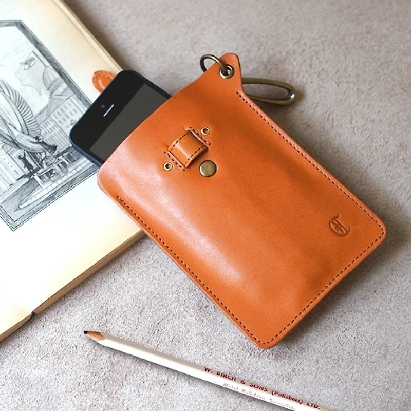 Limited Offer] [out of print goods handmade leather goods clearing out of print phone sets Made in Japan by CLEDRAN - Other - Genuine Leather Brown