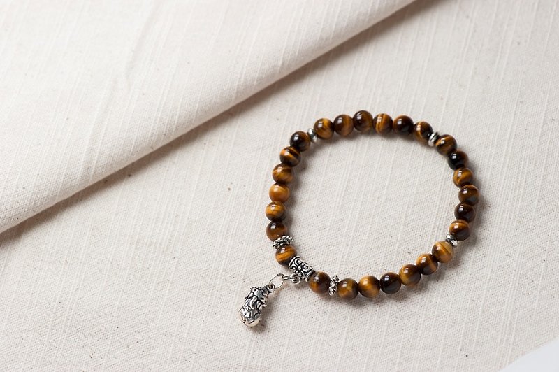 [Lucky] Woody'sHandmade. Brave Lucky bracelets - Yellow Tiger Eye. - Bracelets - Other Materials Yellow