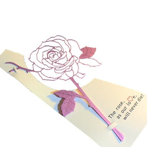 desk 1 rose bookmark(purple)