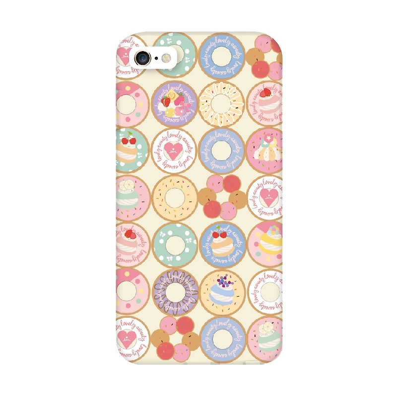 Donut girl phone shell - Phone Cases - Other Materials Yellow