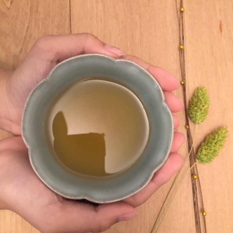 蕭鴻成老師 青瓷葵花杯 - 茶壺/茶杯/茶具 - 其他材質 