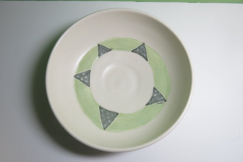 星星-陶盤 - 碟子/醬料碟 - 其他材質 綠色