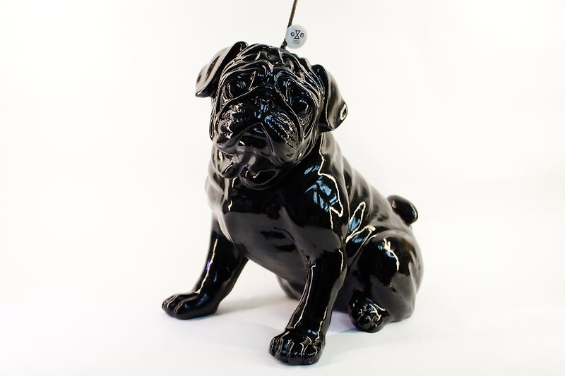 Pug Dog Full Size Candle – Limited Edition - Candles & Candle Holders - Wax Black