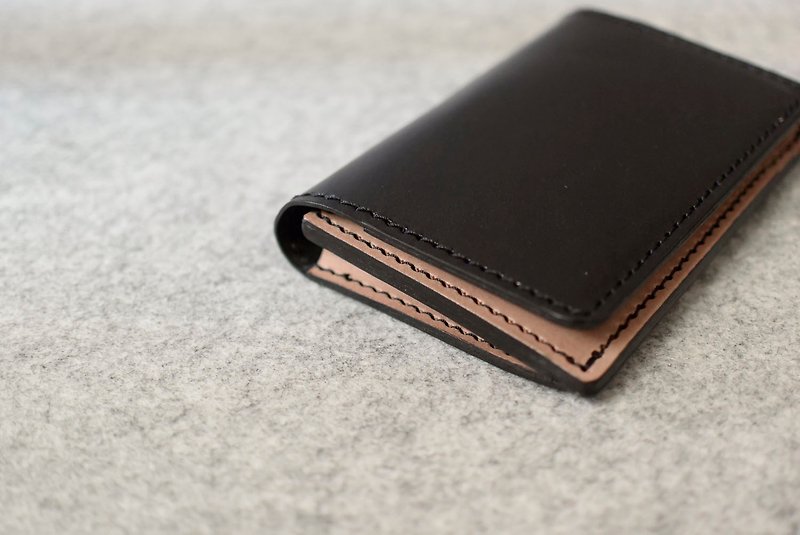 YOURS leather V-shaped large-capacity business card holder - ที่เก็บนามบัตร - หนังแท้ หลากหลายสี