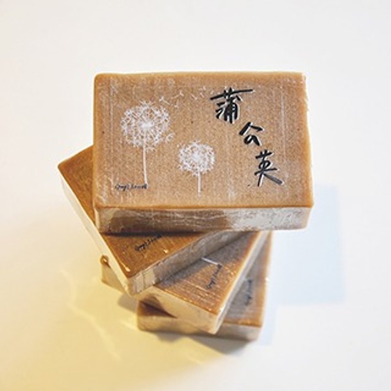 Secret Palace dandelion Cleansing Soap | Gong's Dandelion Soap 120g precious natural herbal handmade soap (dandelion honeysuckle licorice gentian) - สบู่ - พืช/ดอกไม้ 