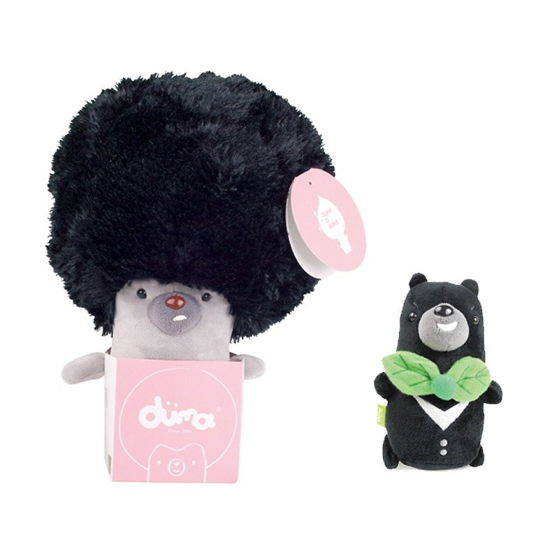 duma is so handsome doll (with black bear doll inside) - ตุ๊กตา - วัสดุอื่นๆ สีเขียว