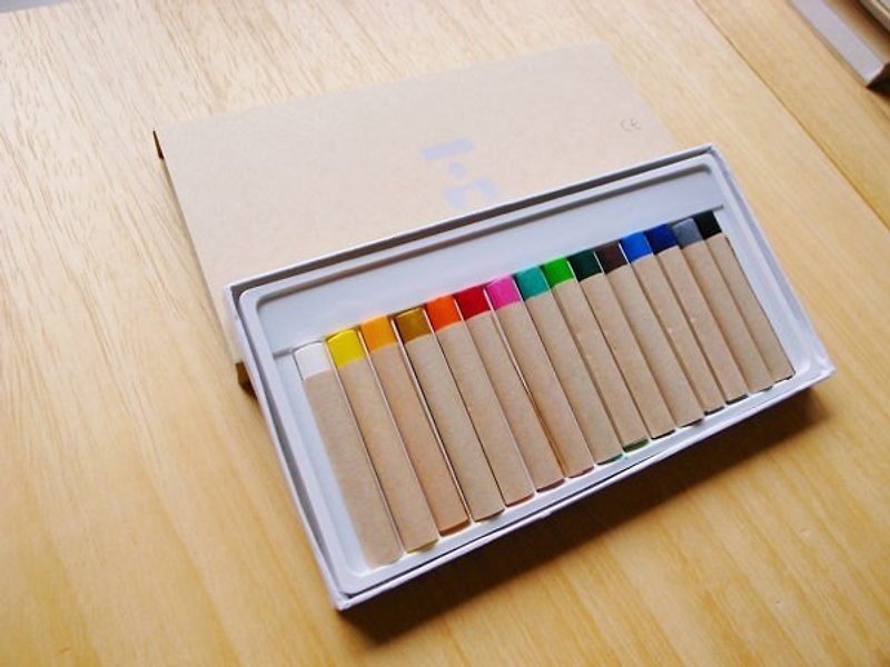 [IAN - Pure Plan] painted cloth 15 color crayons Stationery