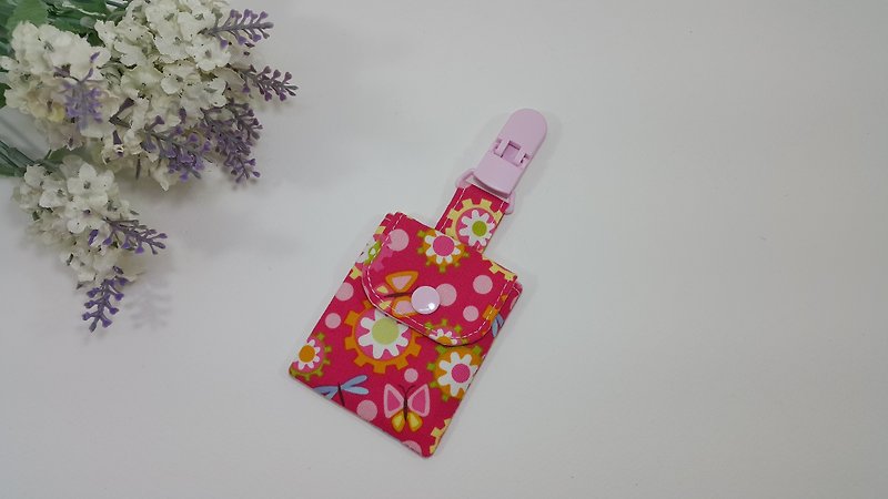 蝶のお守りポケットクリップ - スタイ - その他の素材 ピンク