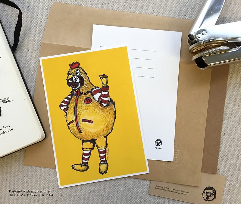 Serve Yourself Nuggets - artwork available in Postcard - การ์ด/โปสการ์ด - กระดาษ 