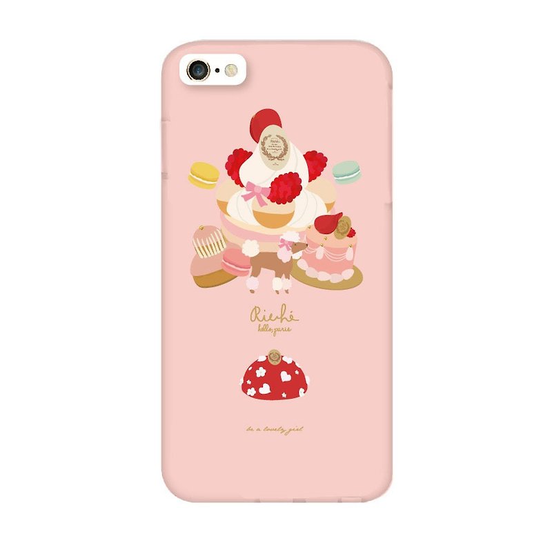 粉紅草莓系列套餐手機殼 - 手機殼/手機套 - 其他材質 粉紅色