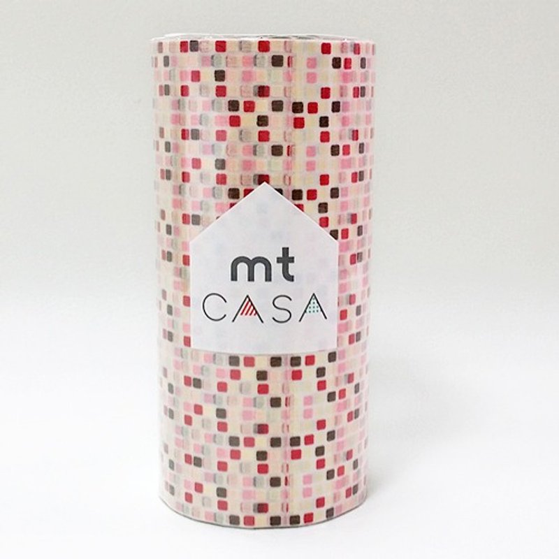 Japan KAMOI mt CASA and paper tape [mosaics pink (MTCA1081)] - Washi Tape - Paper Pink