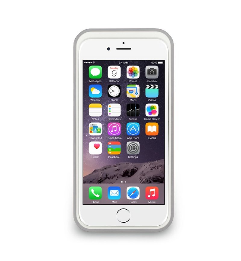 iPhone 6 -Theトリムシリーズ - 縦保護枠とすることができる色を打つ - パールホワイト - スマホケース - その他の素材 ホワイト