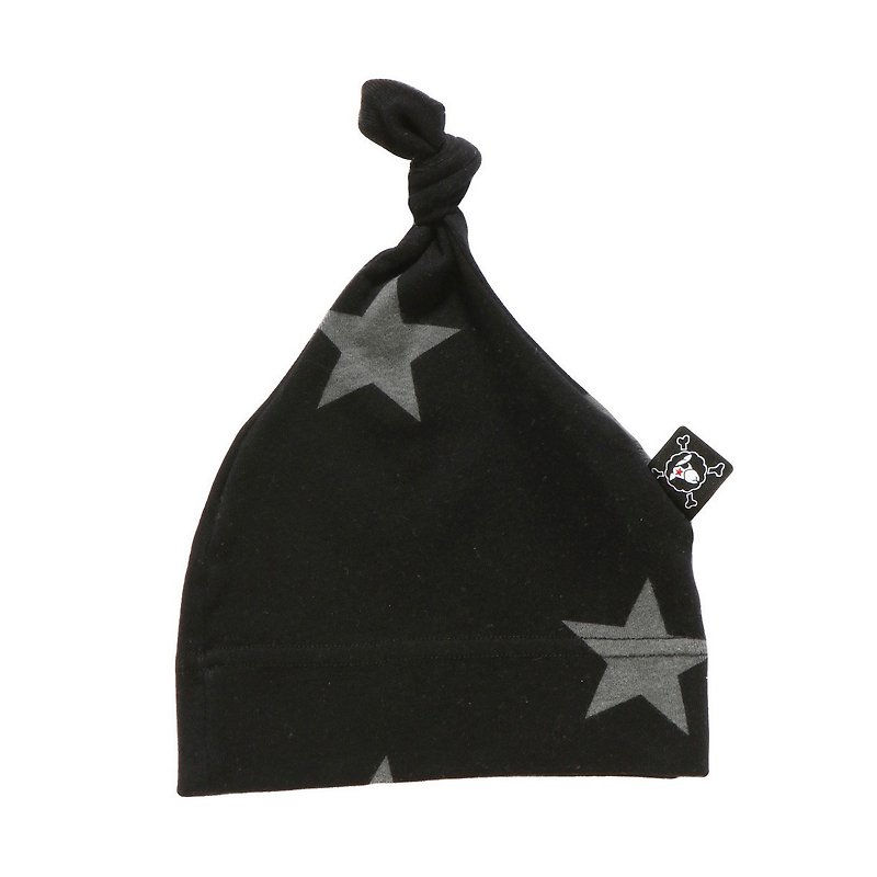 US NUNUNU baby 2014 autumn and winter classic cotton cap star (black) - ผ้ากันเปื้อน - ผ้าฝ้าย/ผ้าลินิน สีดำ