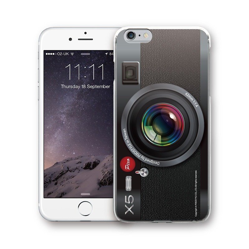 AppleWork iPhone 6 / 6S / 7/8オリジナルデザインケース - 黒カメラPSIP-127 - スマホケース - プラスチック ブラック