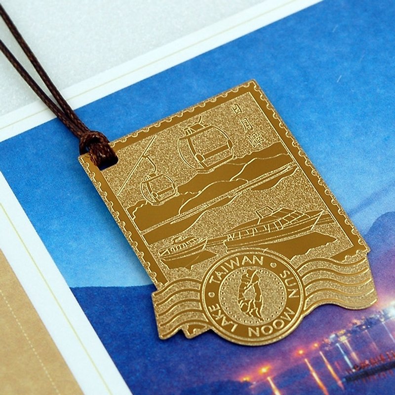 Taiwanese Bookmark - Sun Moon Lake - Cards & Postcards - Other Metals Gold
