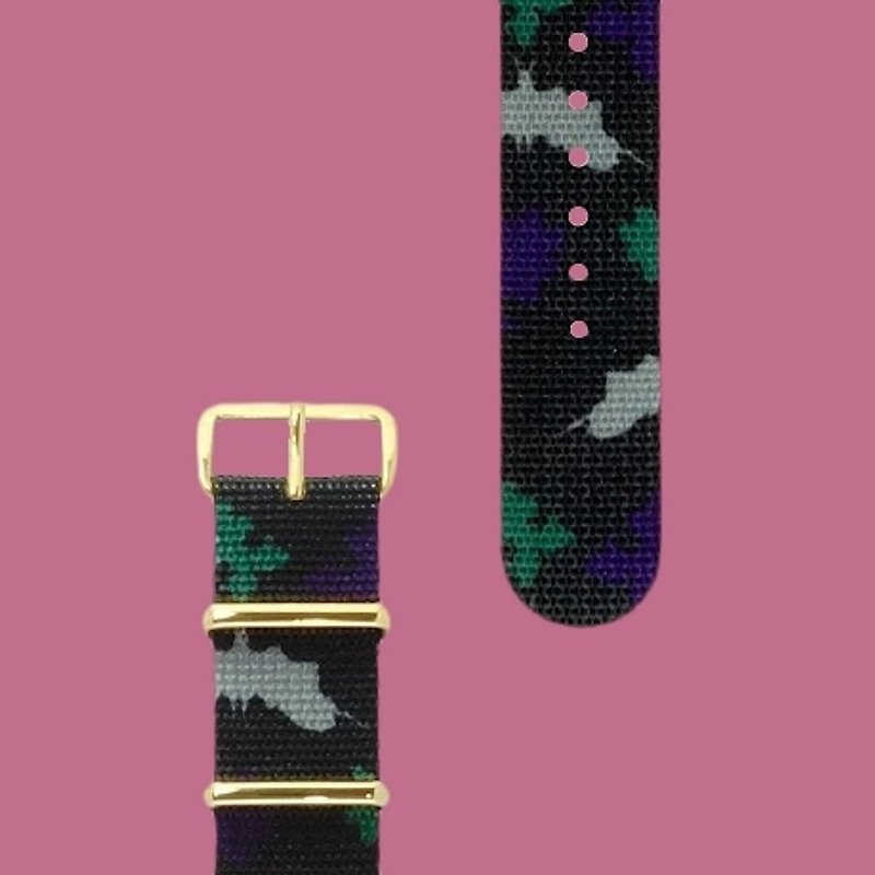 HYPERGRAND - RORSCHACH NATO STRAP military strap (gold) - Women's Watches - Other Materials Multicolor