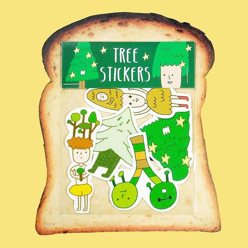 森林小樹貼紙組 - Stickers - Paper Green
