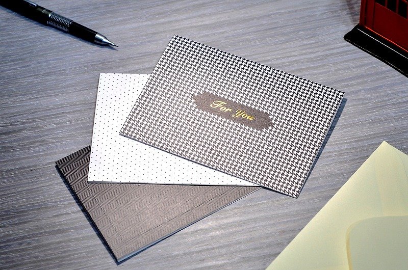 Greeting Card_3-Pack - การ์ด/โปสการ์ด - กระดาษ สีดำ