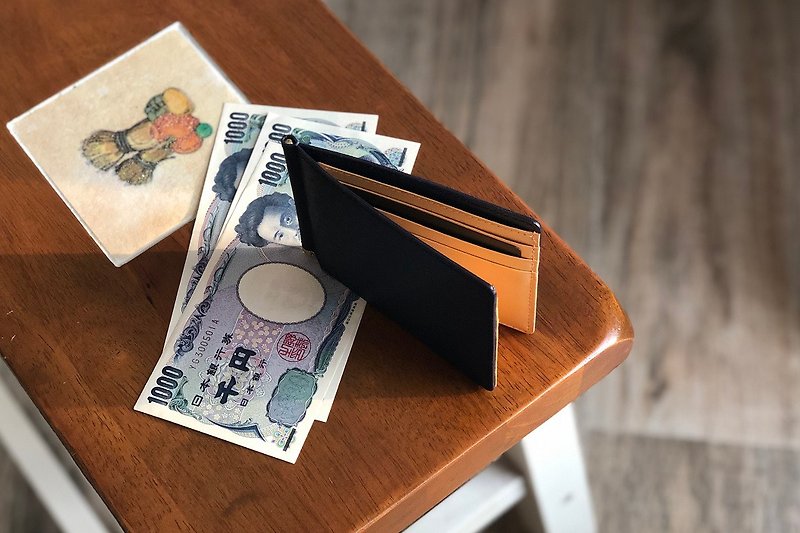 革職人 LEATHER FACTORY【Be Cord Money Clip Wallet / Bifold Wallet】Made in Japan - Wallets - Genuine Leather Multicolor