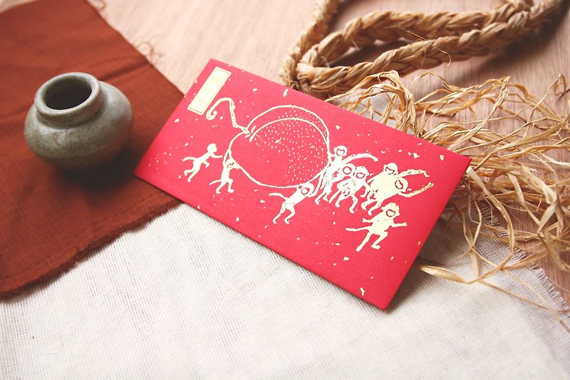 2016 Red Envelope Chinese Zodiac - Monkey (medium size) - ถุงอั่งเปา/ตุ้ยเลี้ยง - กระดาษ สีแดง